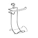 InterDesign Classico Bathroom Over Tank Toilet Paper Holder – Double Roll Tissue Paper Storage – Chrome
