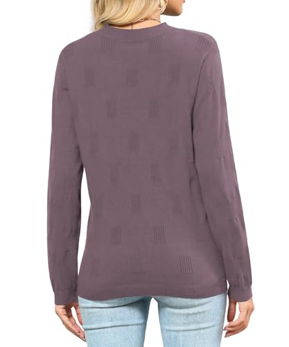 Heymiss Womens Sweaters Long Sleeve Shirts Loose Casual Blouse Lightweight Soft Tunic Tops4