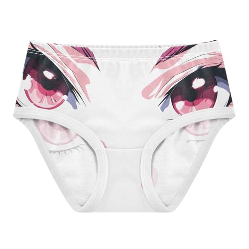 Cotton Girls Underwear Toddler Pink Eyes White Little Girl Panties Animal Briefs Kids Undies 2t
