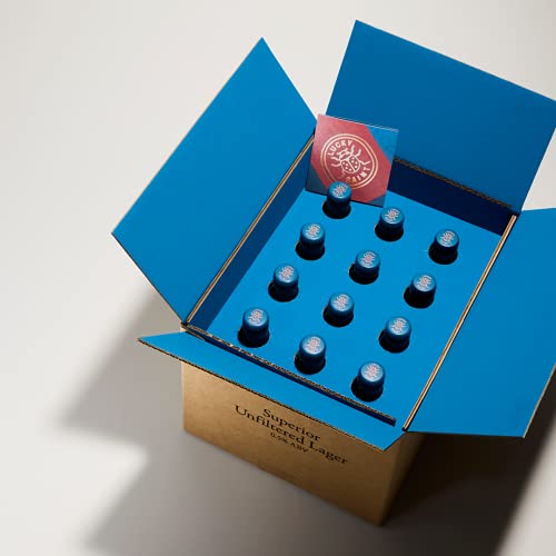 LUCKY-SAINT-Alcohol-Free-Beer-Case-of-12-x-330ml-05-Bottles-Vegan-53-Calories-per-Lager-4-Natural-Ingredients-Pilsner-Malt-Hallertau-Hops-Water-Yeast-Non-Alcoholic-Gifts-Hampers