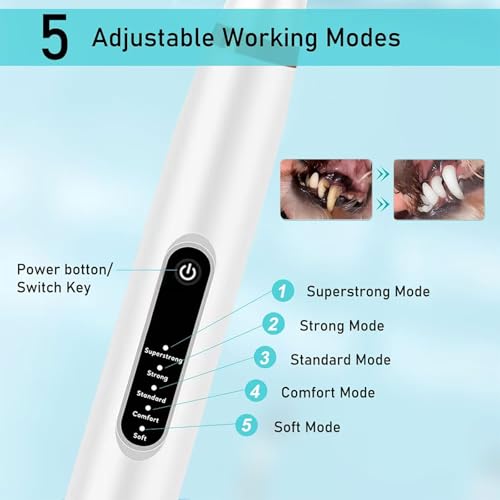 Image of Dog Electric Toothbrush Kit, Pet Plaque and Tartar Remover Tool, Pet Toothbrush Cleaning Kit, Sonic Toothbrush Cleaner for Pets Dental Care, Dogs Toothbrush Cleaning Kit