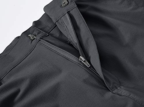 Basudam Men's Cargo Hiking Pants Quick Dry Summer Lightweight Stretch Water Resistant With Pockets Dark Grey 38 #TOP6