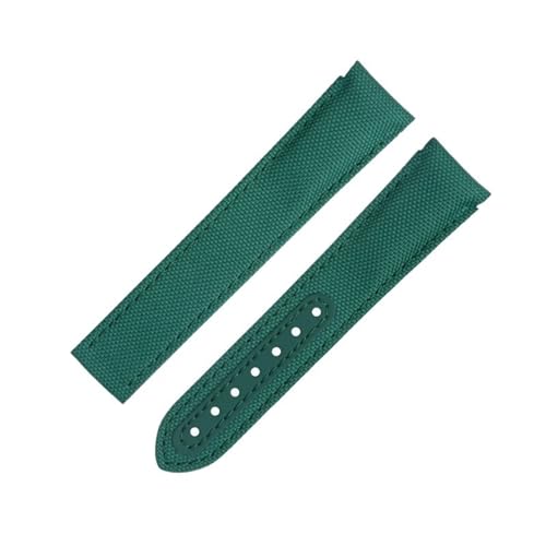 Bracelet montre en tissu nylon noir 20mm haut de gamme pour Omega Speedmaster