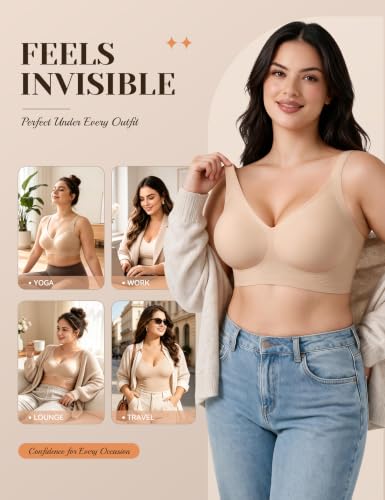 Hipass Seamless Jelly Wireless Full-Coverage Bra 7.49 w/ Code + 20% Coupon + 77% Off Code 41CCQORH - image 6