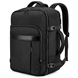 VSNOON para Mochila Viaje 45x36x20 Easyjet, 32L Mochila Cabina Con Bolsillo Húmedo, Bolso de Mano Tamaño de la Mochila de Cabina 15.6 Pulgadas para Hombre Mujer, Negro