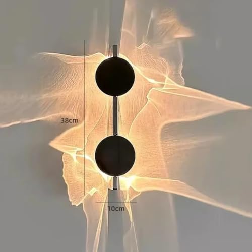 Lámparas de pared LED corrugadas artísticas de bajo consumo para dormitorio y pasillos modernos 6