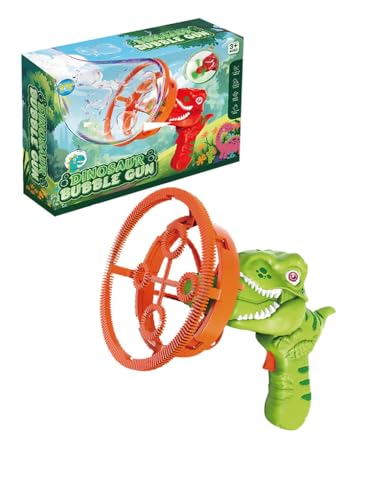 Dinosaur Bubble Gun Toy for Kids (Green)