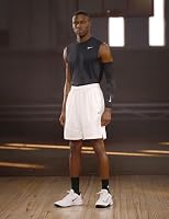 Nike Men's Precision 7 Basketball Shoes, White/Black, 8.5 — image 3