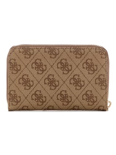 GUESS Laurel II SLG Medium Zip Around Wallet Latte Logo2