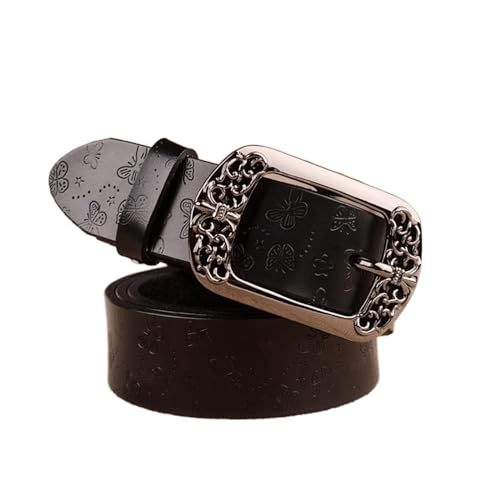 Classic belt, ladies 3.3 cm leather leather belt vintage wild belt