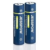 3.7 Volt Pilas Recargables, 3300mAh bateria Adecuado para linternas, Faros（ Top Punta，2PCS）