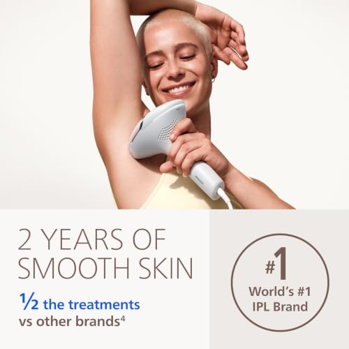 Image of Philips Lumea 8000 Series IPL Hair Removal Device - Alternative to Laser Hair Removal, SenseIQ Technology and Lumea App, 2 Attachments for Body & Face, for Women & Men, BRI932 /03