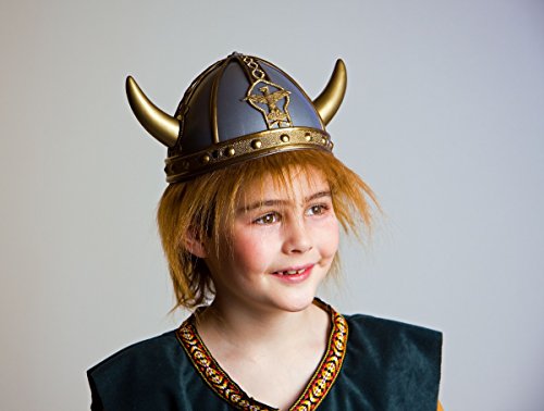 Festartikel Müller Wikinger-/Germanenhelm mit Hörnern und Plüschhaar für Kinder, Einheitsgröße, 708.827.00 Festartikel Müller Wikinger-/Germanenhelm mit Hörnern und Plüschhaar für Kinder, Einheitsgröße, 708.827.00