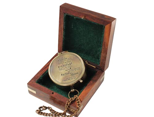 Brújula portátil con grabado en latón, regalo de confirmación miniatura 6