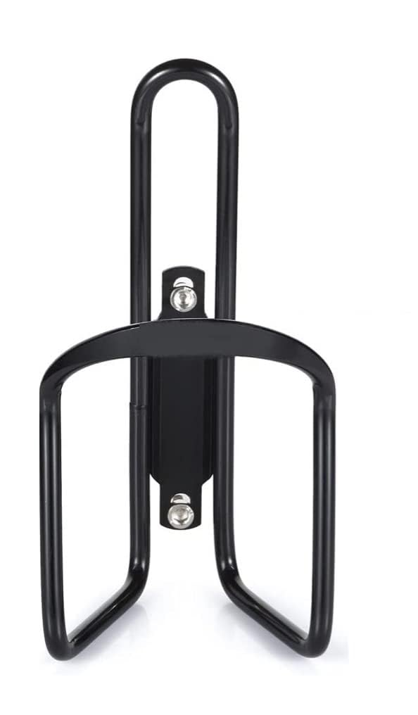 Deep Fit Bicycle Bottle Holder | Heavy-Duty Metal Water Bottle Cage |Secure Grip | Extra Depth Design for Cycling, MTB & Road Bikes, Black-image-4