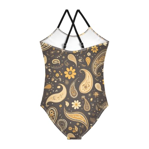 Aesthetic Decorative Pattern Girl Toddler Swimsuit Bathing Suit Toddler Swim Suits for Girls Swimwear 3T2