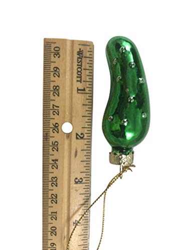 Christmas Pickle Ornament German Tradition Blown Glass Tree Decoration Gift Boxed