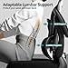 TRALT Office Chair - Ergonomic Desk Chair with Adjustable Lumbar Support, Mesh Computer Chair, Executive Chairs for Home Office Comfortable Lumbar Support (Black)