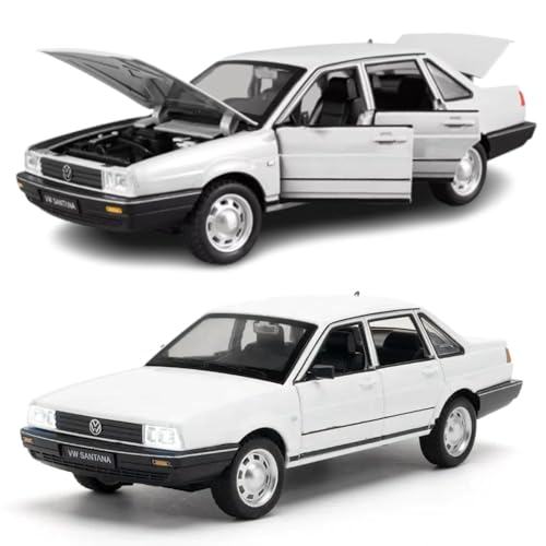 Image of Invite Enterprise Compatible for 1:24 Volkswagon Santana Toy Car Model, Diecast Collectible Pull Back Model Car with Sound and Light, Toy Gift Vehicles for Adults Kids Boys Girls【Multicolor】