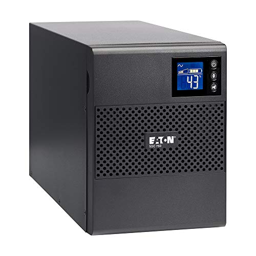 Eaton 5SC750 Pure Sinewave UPS Battery Backup, 750VA / 525W, AVR, LCD Display, Line Interactive