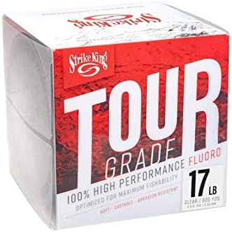 Strike King Tour Grade Fluorocarbon Fishing Line, 600-Yards, 17-Pound, Clear