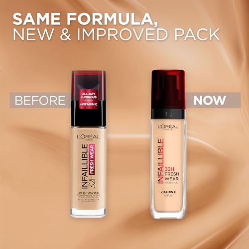Image of L'Oreal Paris Infallible 32H Fresh Wear Liquid Fdt, 310 Beige (Pack of 2)