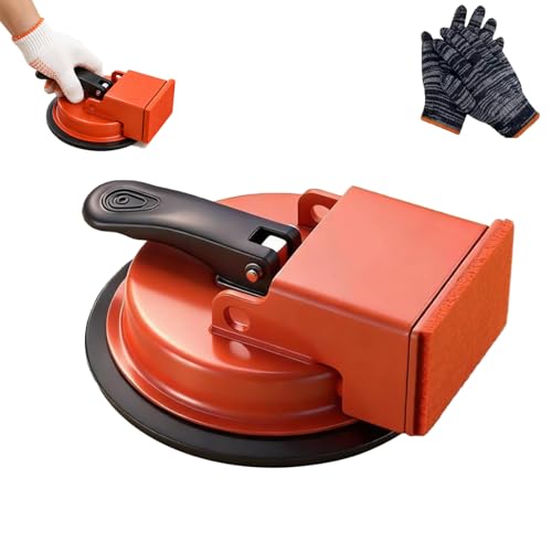 Floormate Floor Gap Fixer Tool Flooring Gap Repair Kit Suction Cup Gap Tool for Laminate & Vinyl Floor Repair Countertop Leveling Tool (Orange)