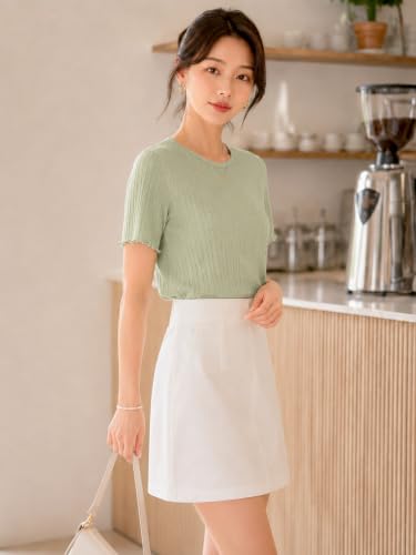 Image of Leriya Fashion Women Tops for Woman Half Sleeve | Top for Women Regular Fit Poly Cotton Round Neck | Ladies Tops | Casual Summer Top for Daily Office Wear