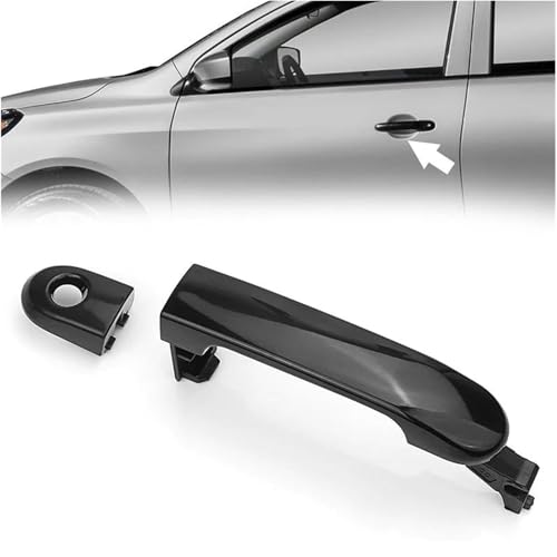 Poignée porte extérieure avant gauche noire voiture Nissan Versa 2007-2012
