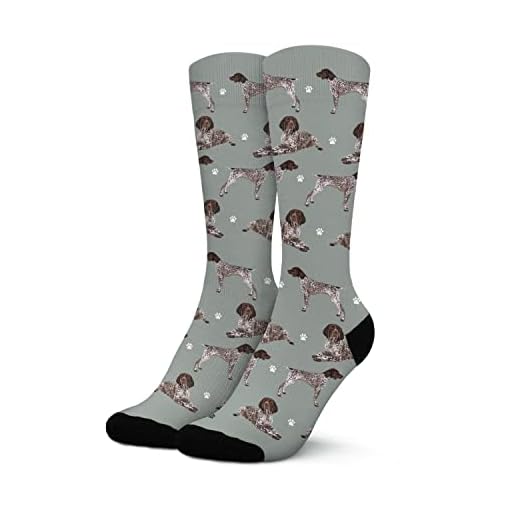 Subvise Funny German Shorthaired Pointer Dog Crew Socks,Personalized Pet Athletic Winter Socks for Men Women (German Shorthaired Pointer)