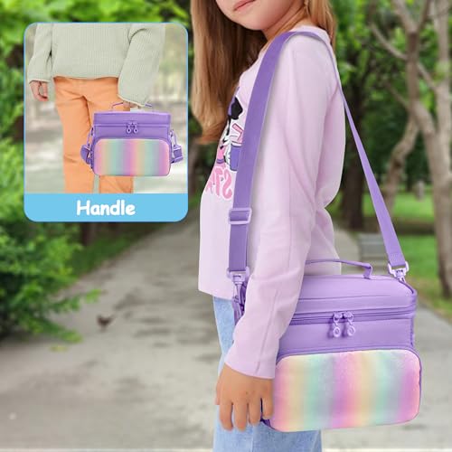 Image of Carrying Case Compatible with Yoto Player (3rd Generation), Card Holder Hold Up to 30 Cards, Travel Storage Bag for Bluetooth Audio Speaker & Headphone Accessories, Purple (Case Only) Patented Design