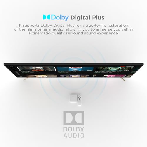 Image of Android 11.0 TV Box, KP1 Google Certified TV Box(4K) 2GB RAM 32GB ROM with Voice Search- Support Chromecast and Dolby Audio, Bluetooth5.0 Smart Box 2024(White)