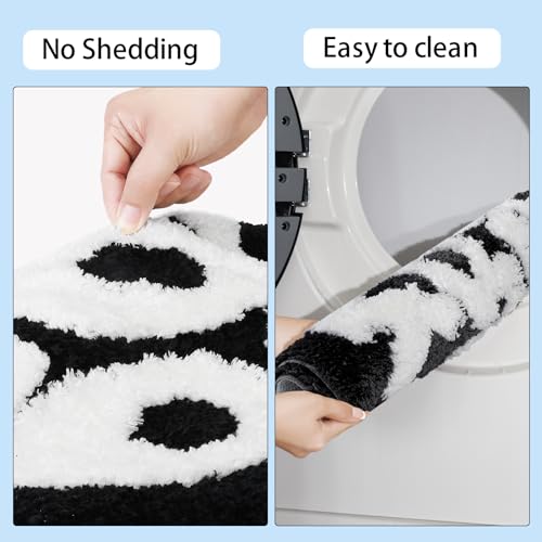 Image of TOIVO You Look Good Bath Mat - Stylish Funny Pink Bathroom Rug with Cute Words, Absorbent & Non-Slip - 25x21 inch (Black)