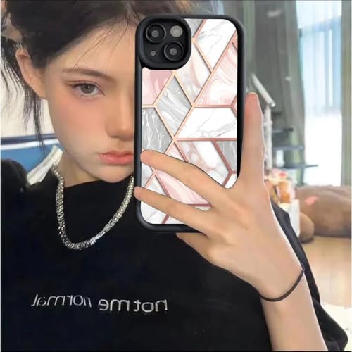 Coque silicone marbre iPhone 13 et 14 idéale pour le bureau