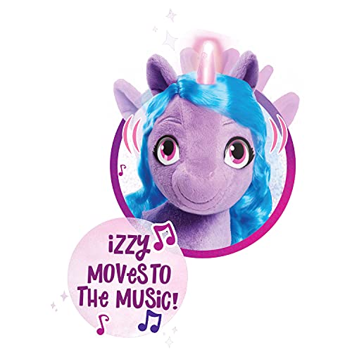 My Little Pony Sing And Glow Izzy, 13-Inch Lights And Sounds, Musical Feature Plush, Sings “Fit Right In”, Stuffed Animal, Horse, By Just Play, Multi-Color #TOP3