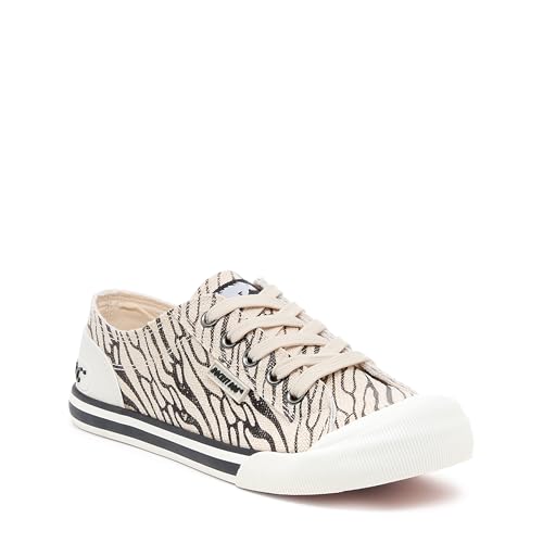 Rocket Dog Jazzin Rainbow Trainers UK 3 Black White