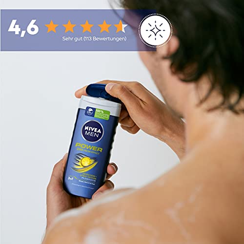 NIVEA MEN Power Fresh douchegel (250 ml), douchegel voor een krachtige start van de dag, douche met menthol en de geur… - Image 5