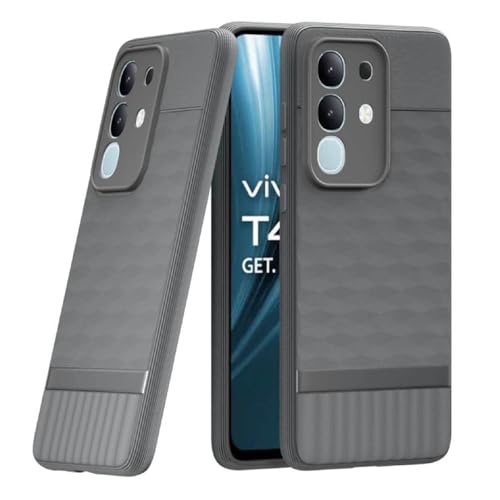 Image of Shockproof Case for Vivo T4x 5G / Y29 4G / Y31 Pro 5G / iQOO Z10x 5G | Full Camera Protection | TPU Flexible Back Cover for Vivo T4x 5G / Y29 4G / Y31 Pro 5G / iQOO Z10x 5G (Graphite Grey)
