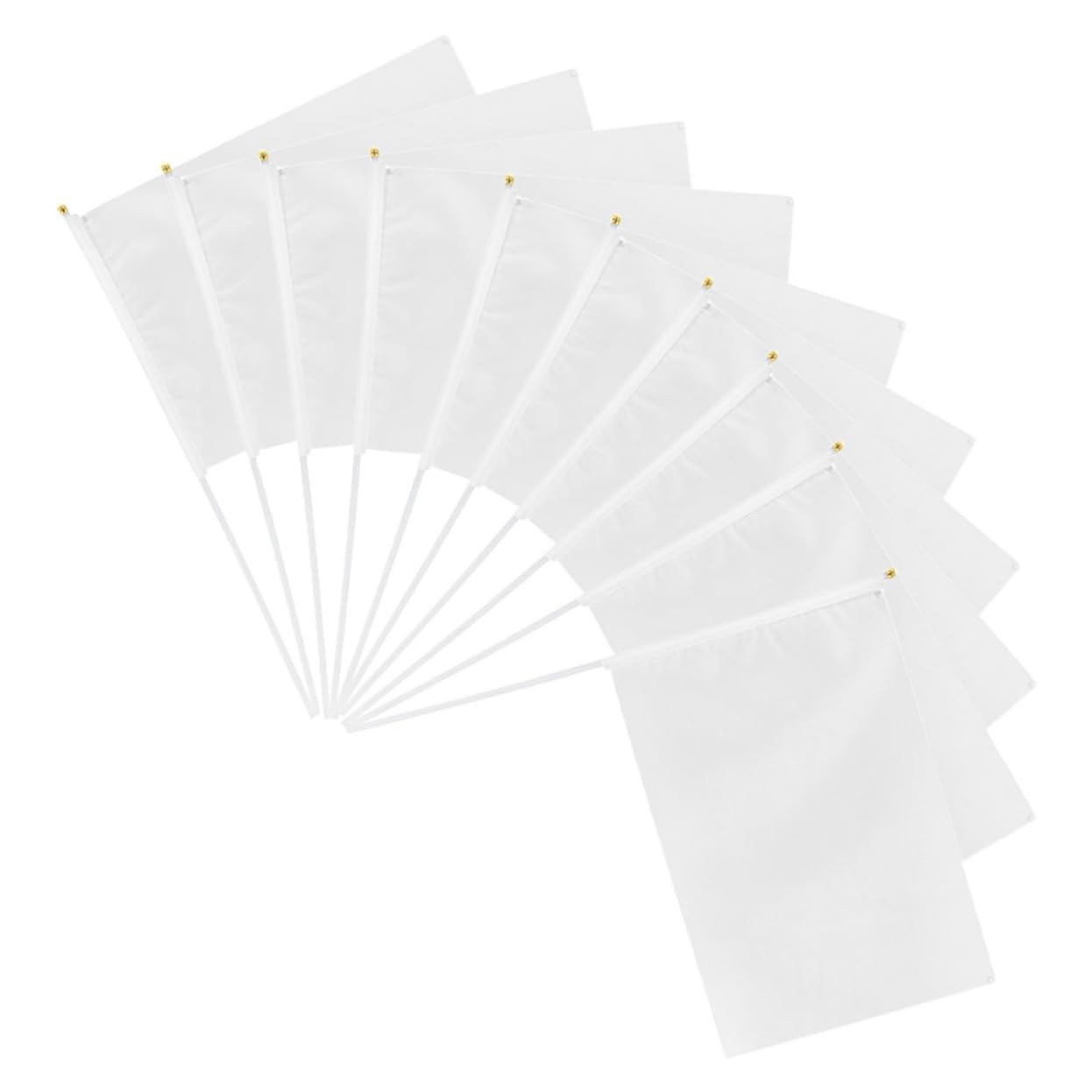 Banderas de mano en blanco antideslizantes para pintar