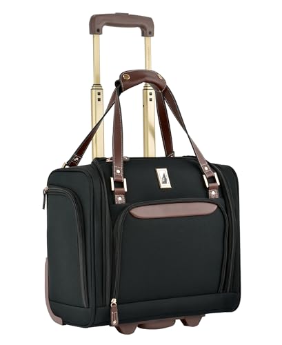 London Fog Nottingham 15 Inch Under the Seat Bag Black Chestnut