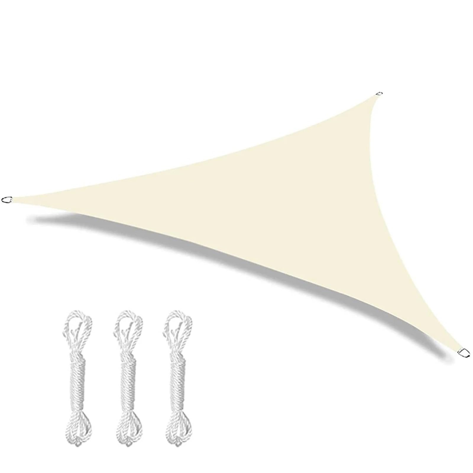 Voile d'ombrage triangulaire pour abriter la terrasse de la chaleur et de la pluie