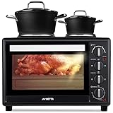 NETTA 35L Electric Mini Oven with Double Hotplate