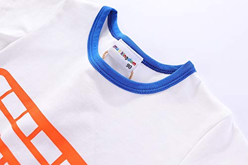 Littlespring Little Boys' Clothing Short Sets Striped Size 4T(Tag110) Navy #TOP1