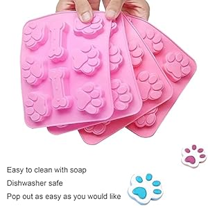 Silicone Dog Treat Molds 7 Pack Silicone Puppy Dog Paw and Bone Molds Dog Treat Cookie Cutters Mold for Homemade Treats Frozen Yogurt Pup Treats  Cucciolini Doodles Silicone dog treat molds 7 pack silicone puppy dog paw and bone molds dog treat cookie cutters mold for homemade treats frozen yogurt pup treats   cucciolini doodles