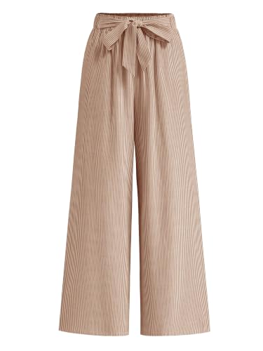 Image of BTFBM Striped Palazzo Pants for Women Casual Summer 2026
