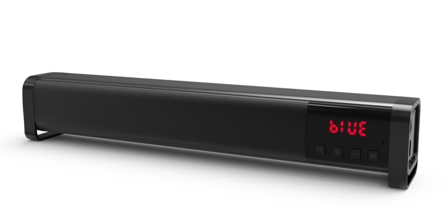 FLiX (Beetel) Bar Mini, 14W Bluetooth Speaker with Microphone and LCD Display, BT v5.3, Play Time Upto 7 Hours, Supports SD Card, USB Disk, AUX, Type C Charging (XBS-W14)