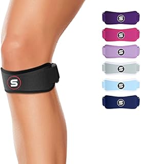 Sleeve Stars Patella Strap Osgood Schlatter Knee Brace w/ 3 Lengths for Kids, Youth, Women & Men, Swedish Brand Patellar Tendon Support Strap for Arthritis, Knee Tendonitis & Knee Support Band (Black)