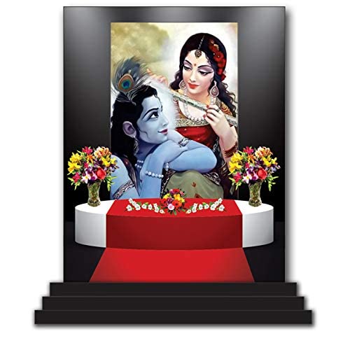 Figurine Radha Krishna 5165 restez serein en voiture et zen à la maison