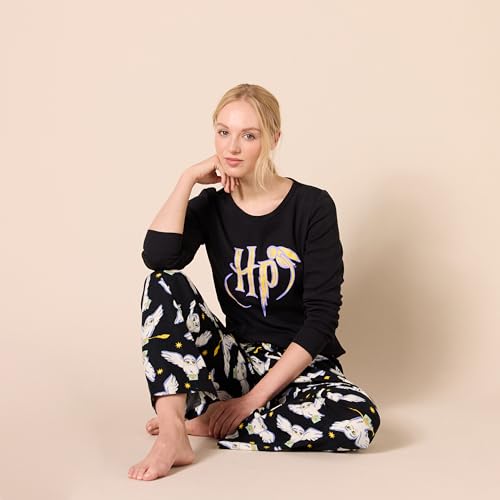 Amazon Essentials Harry Potter | Looney Tunes Women's Lightweight Flannel Pant and Long-Sleeve T-Shirt Sleep Set4
