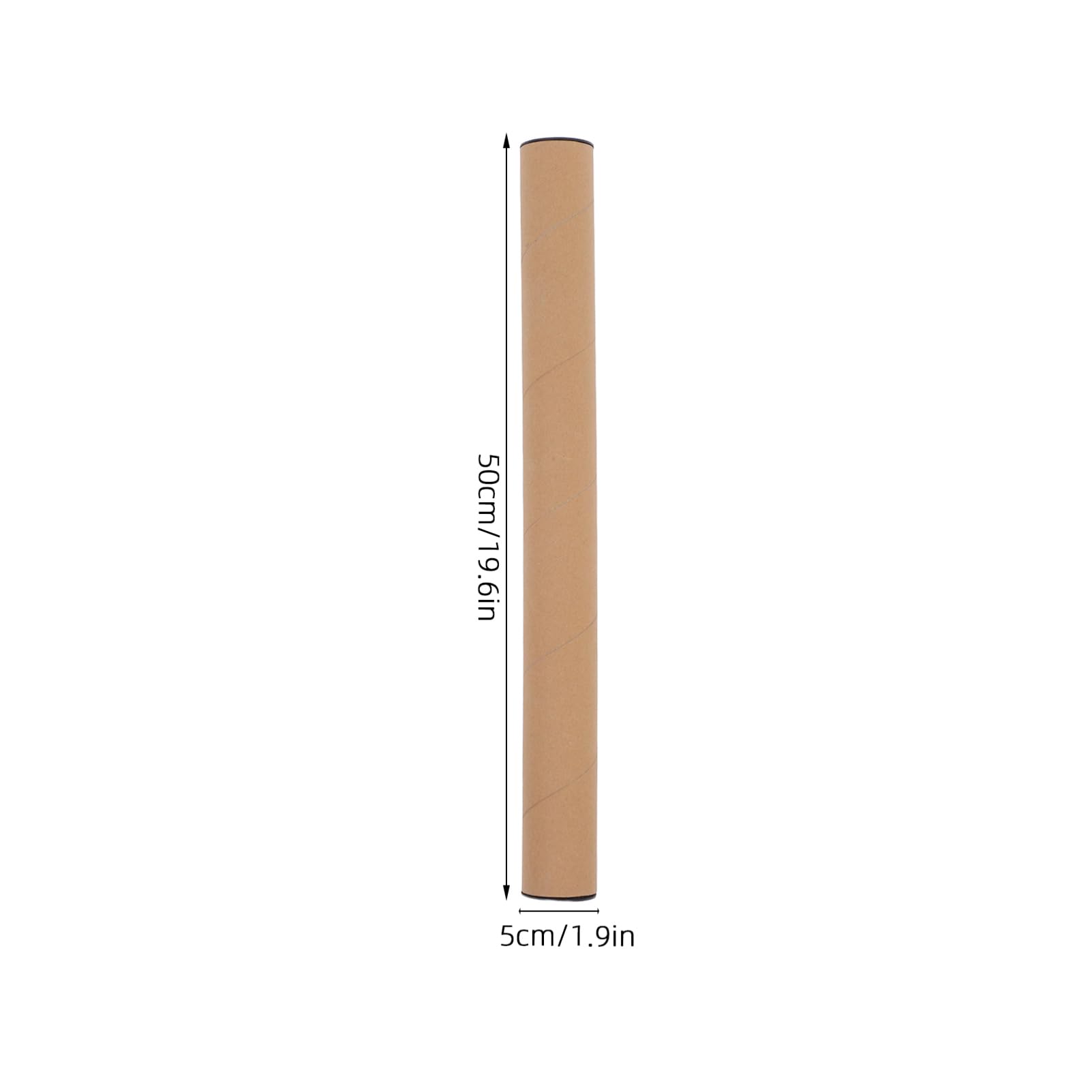 OUNONA 10 Pcs Tubes D'expédition en Papier pour Affiches Porte-affiche avec Bouchons en Plastique Stockage Pratique pour Cartes Plans et Rouleaux 50x5cm